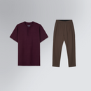 Conjunto Masculino Casual  | Camiseta Henley e Calça Tech